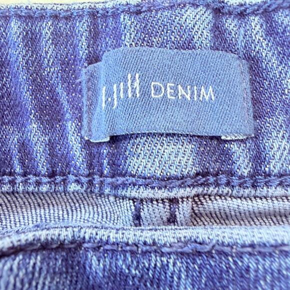 J.Jill Women's High Rise Straight Leg Blue Denim Jeans Size 18 Cuffed Cotton - Picture 4 of 11